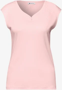 Shirt met knoopdetail