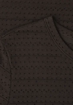 Shirt met korte mouwen en ronde hals in kant