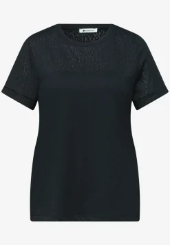 Shirt met korte mouwen en burnout details