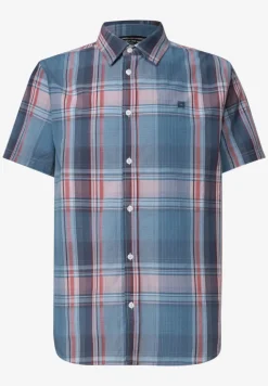 Shirt met korte mouwen en geruit patroon
