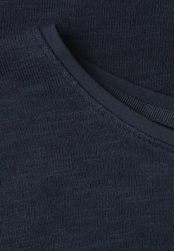 Shirt met korte mouwen en boothals