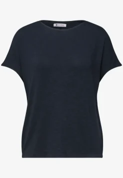 Shirt met korte mouwen en boothals