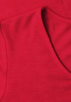 Shirt met korte mouwen en knoopdetail