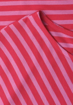 Shirt met korte mouwen en gestreept patroon