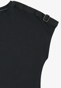 Shirt met korte mouwen en gespdetail