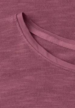 Shirt met korte mouwen en boothals