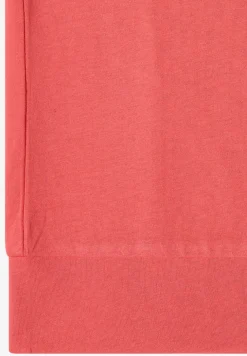 Shirt met korte mouwen en V-hals in effen kleur