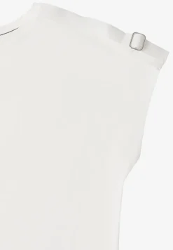 Shirt met korte mouwen en gespdetail