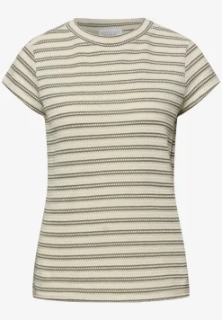 Shirt met korte mouwen en textuur