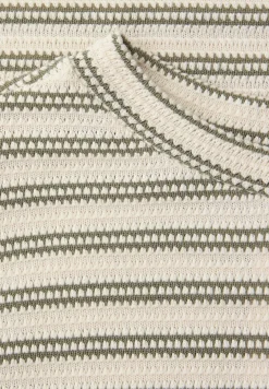 Shirt met korte mouwen en textuur