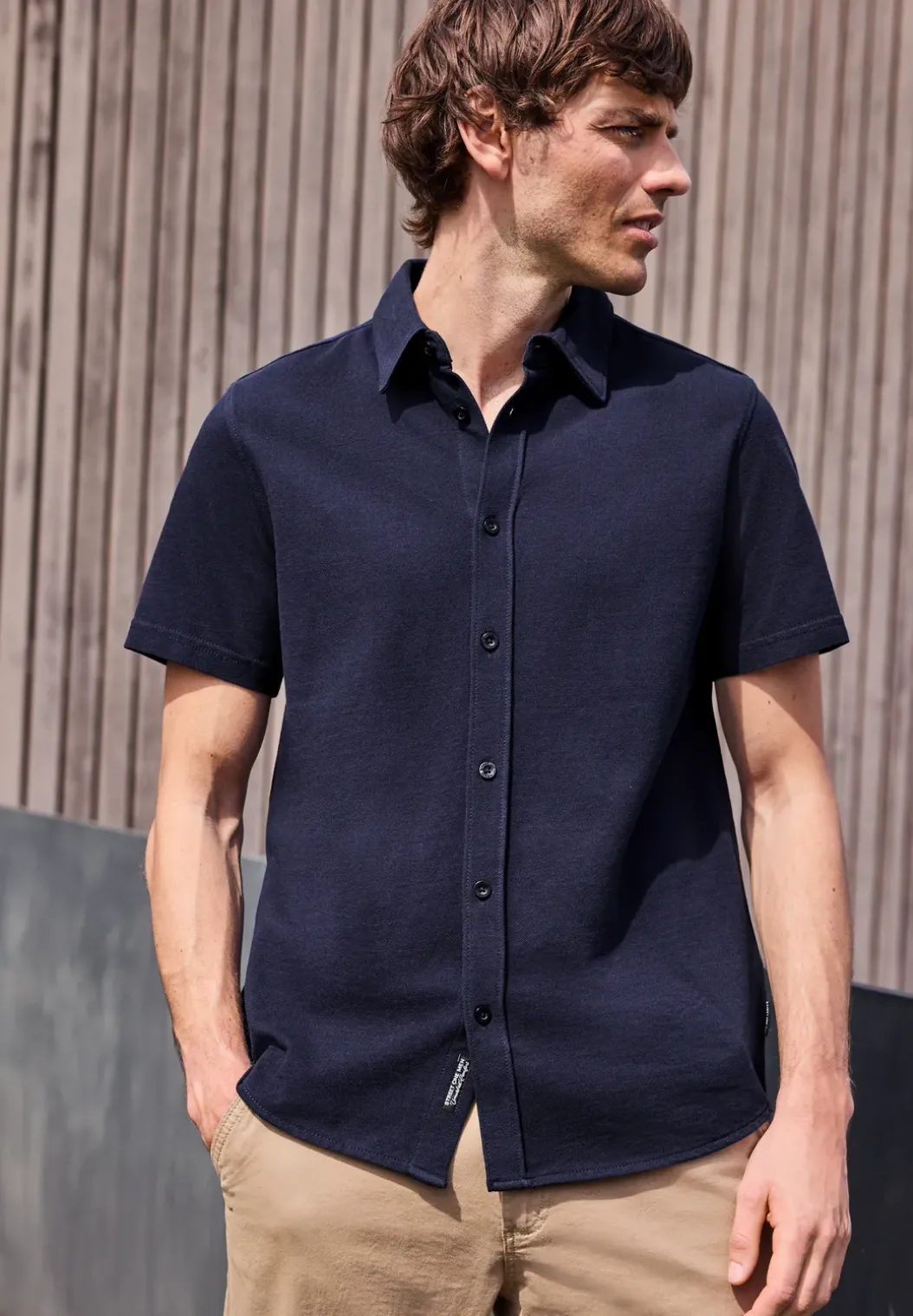 Shirt met korte mouwen in piquékwaliteit