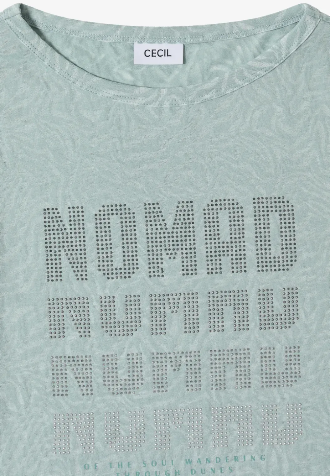 Shirt met korte mouwen in burnout-look