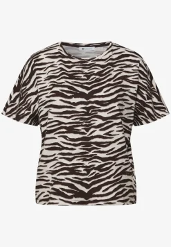 Shirt met korte mouwen, ronde hals en print