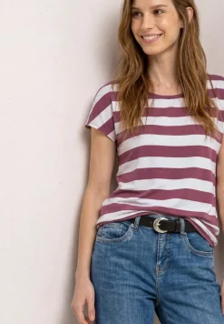Shirt met korte mouwen, ronde hals en print