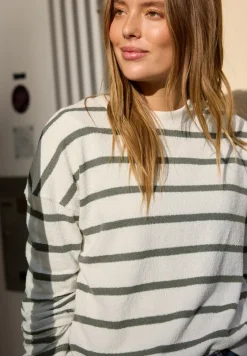Shirt met lange mouwen en ronde hals in Loose Fit