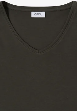 Shirt met lange mouwen en V-hals