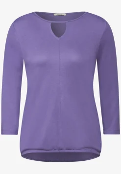 Shirt met lange mouwen en uitsnijding