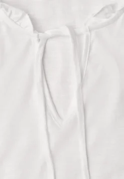 Shirt met losse schouders en gespleten hals