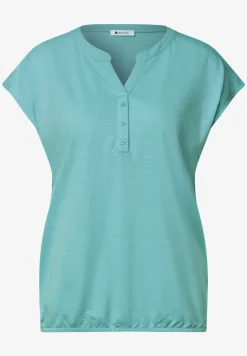 Shirt met losse schouders en gespleten hals