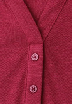 Shirt met losse schouders en gespleten hals