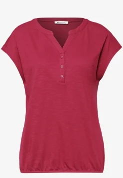 Shirt met losse schouders en gespleten hals