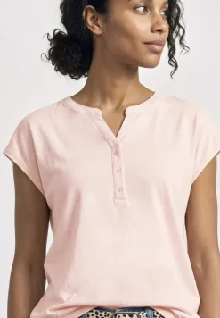 Shirt met losse schouders en gespleten hals