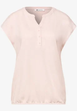 Shirt met losse schouders en gespleten hals
