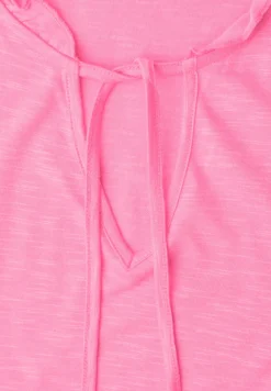 Shirt met losse schouders en gespleten hals