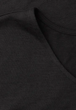 Shirt met overhangende schouders in linnenlook