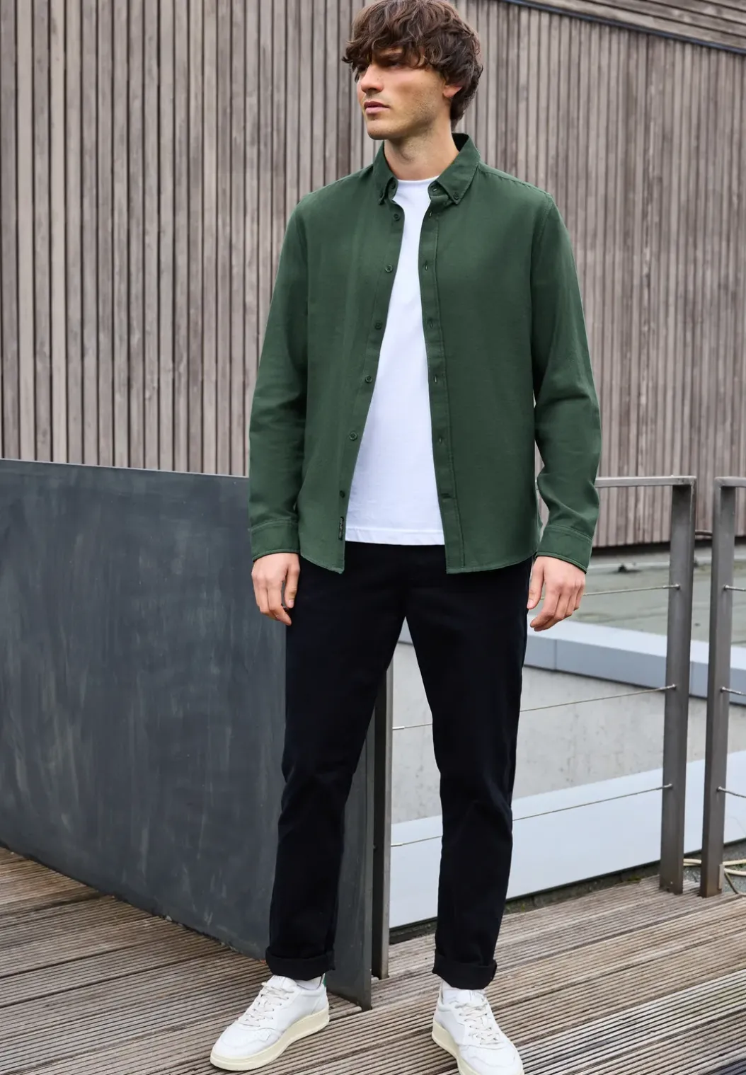 Shirt met piquéstructuur