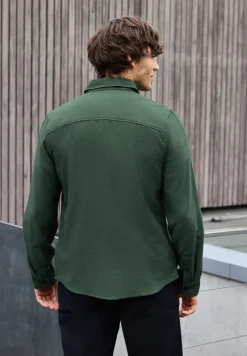 Shirt met piquéstructuur