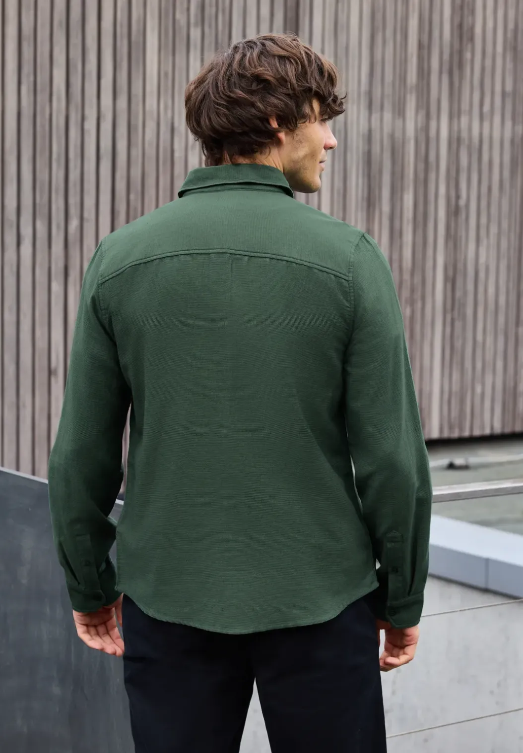 Shirt met piquéstructuur