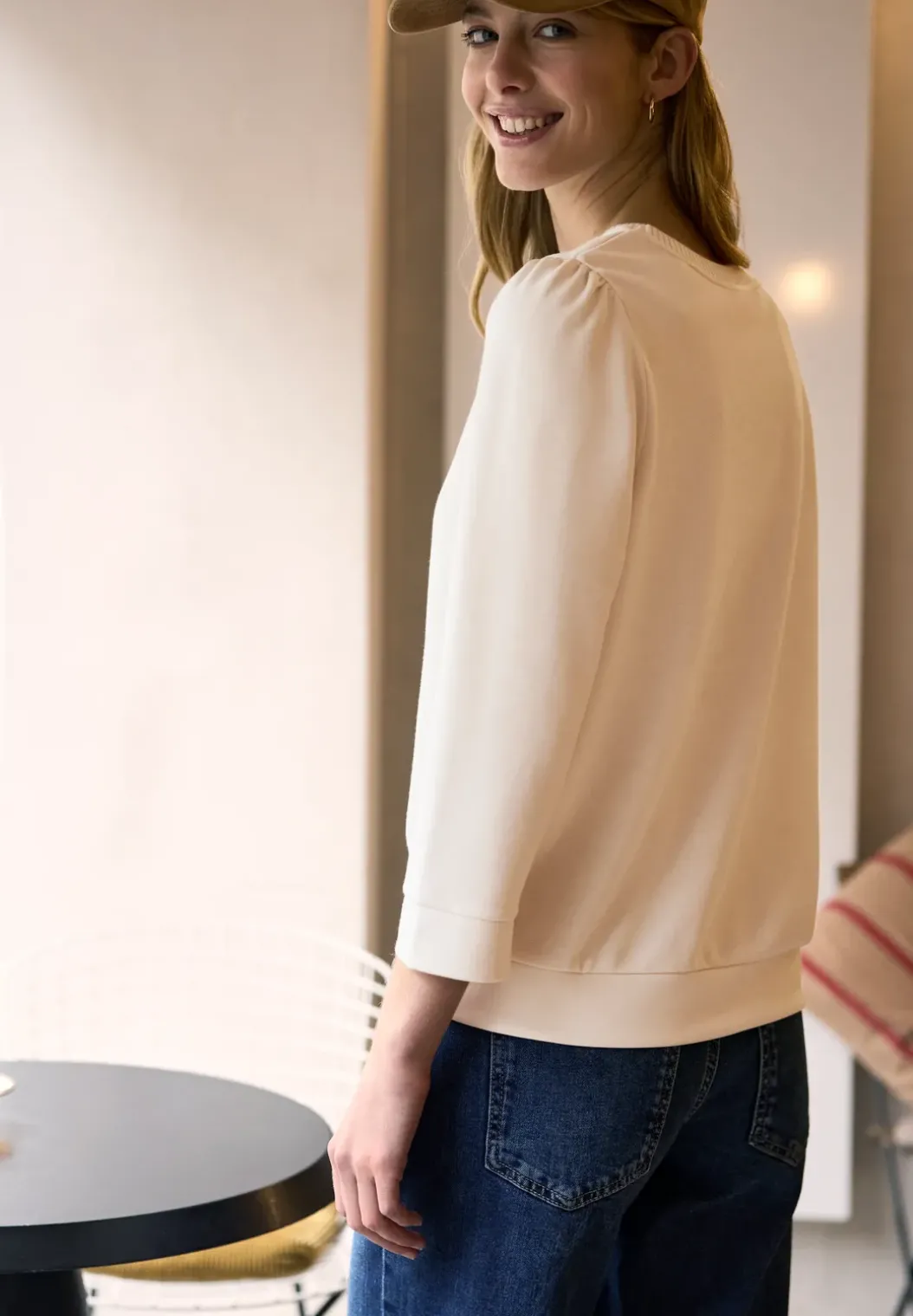 Shirt met rimpels