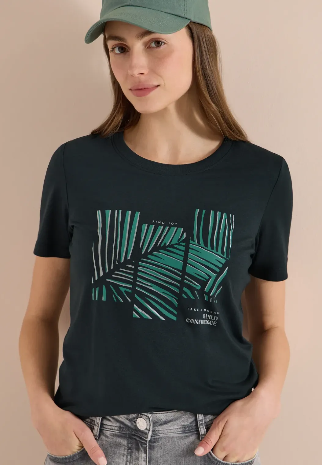 Shirt met ronde hals en Artwork