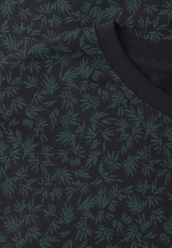 Shirt met ronde hals en all-over print