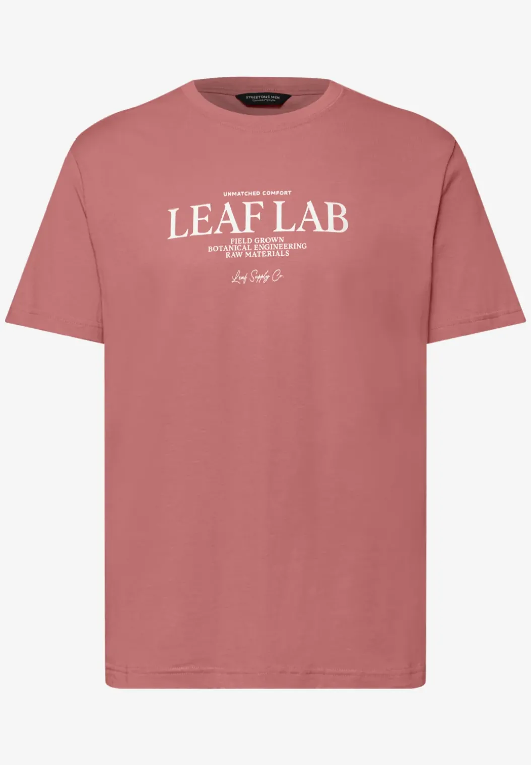 Shirt met ronde hals en borstprint