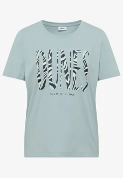 Shirt met ronde hals en frontprint