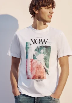 Shirt met ronde hals en fotoprint