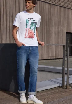 Shirt met ronde hals en fotoprint