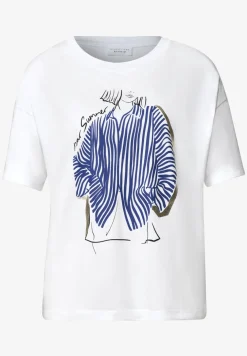 Shirt met ronde hals en frontprint
