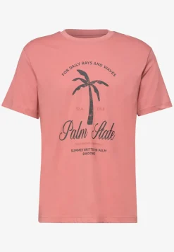 Shirt met ronde hals en frontprint