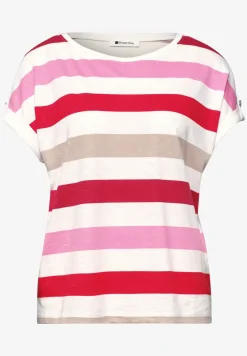 Shirt met ronde hals en knoopdetails