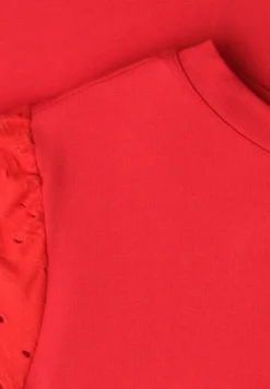 Shirt met ronde hals en kanten mouwen