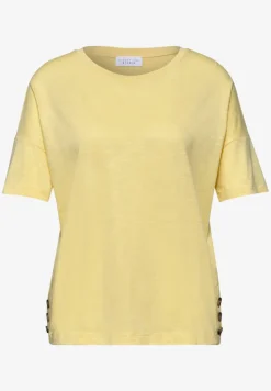 Shirt met ronde hals en knopen