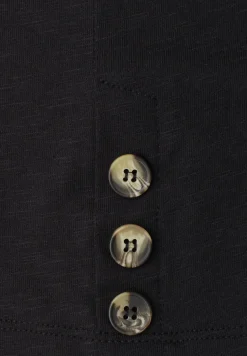 Shirt met ronde hals en knopen