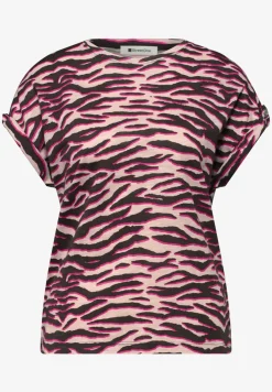 Shirt met ronde hals en knoopdetails
