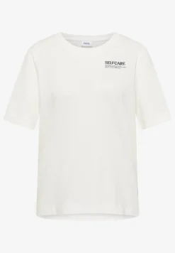 Shirt met ronde hals en opdruk op de rug