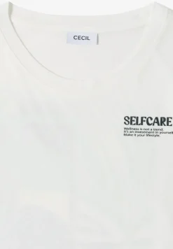 Shirt met ronde hals en opdruk op de rug