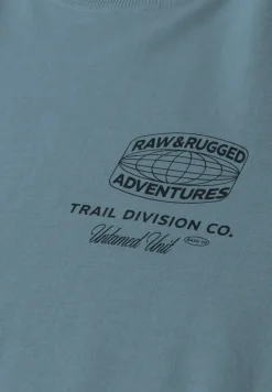 Shirt met ronde hals en opdruk op de rug