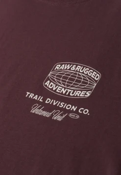 Shirt met ronde hals en opdruk op de rug